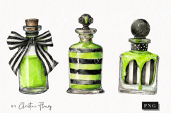 Whimsical Potion Bottle Clipart | Halloween PNG Product Image 1