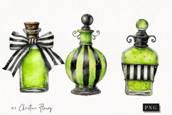 Whimsical Potion Bottle Clipart | Halloween PNG Product Image 1