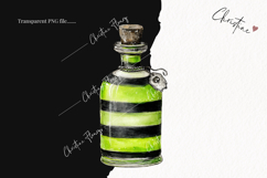 Whimsical Potion Bottle Clipart | Halloween PNG Product Image 2