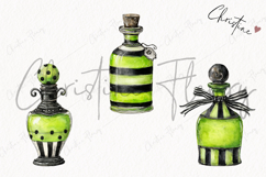 Whimsical Potion Bottle Clipart | Halloween PNG Product Image 3