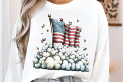 Whimsical American Flag Clipart Product Image 3