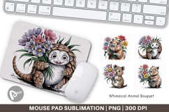 Mouse Pad Whimsical Animal Bouquet Product Image 1