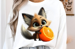 Whimsical Animals Fruit Clipart Product Image 3