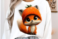 Whimsical Animals Fruit Clipart Product Image 3
