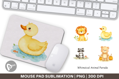 Mouse Pad Whimsical Animal Parade Product Image 1