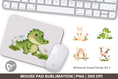 Mouse Pad Whimsical Animal Parade Product Image 1