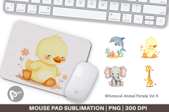 Mouse Pad Whimsical Animal Parade Product Image 1
