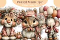 Whimsical Animals Clipart Product Image 1