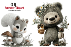 Whimsical Animals Clipart Product Image 1