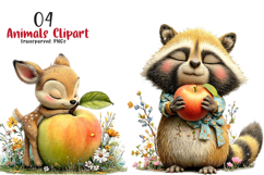 Whimsical Animals Clipart PNG Product Image 1