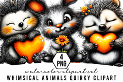 Whimsical Animals Quirky Clipart Product Image 1
