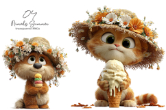 Whimsical Animals Summer Clipart Product Image 1