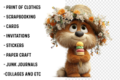 Whimsical Animals Summer Clipart Product Image 2