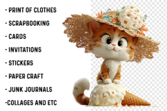 Whimsical Animals Summer Clipart Product Image 2