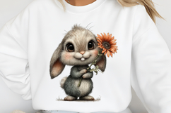 Whimsical Animals Sunflowers Clipart Product Image 2