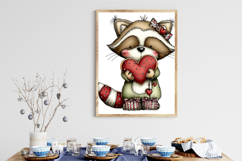Whimsical Animals Valentine Day Clipart Product Image 3