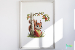 Whimsical Animals with Fruits Clipart Product Image 6