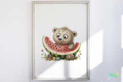 Whimsical Animals with Fruits Clipart Product Image 2