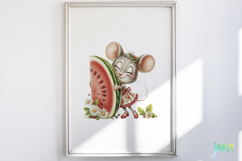 Whimsical Animals with Fruits Clipart Product Image 2