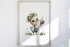 Whimsical Animals with Fruits Clipart Product Image 2