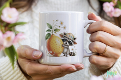 Whimsical Animals with Fruits Clipart Product Image 8