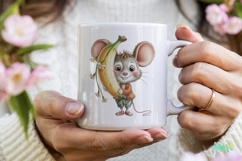 Whimsical Animals with Fruits Clipart Product Image 4