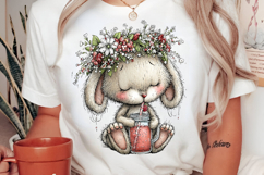 Whimsical Animals with Summer Drinks Clipart Product Image 2