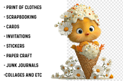 Whimsical Animals Summer Clipart Product Image 2