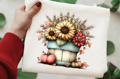 Whimsical Autumn Basket Clipart Product Image 2