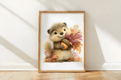 Whimsical Autumn Beaver Clipart Product Image 3