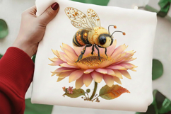 Whimsical Autumn Bee Clipart Product Image 2