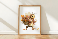 Whimsical Autumn Bee Clipart Product Image 3