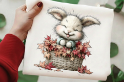 Whimsical Autumn Bunny Clipart Product Image 2