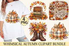 Whimsical Autumn Clipart Sublimation Product Image 1