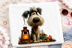 Whimsical Autumn Dog Clipart Product Image 2