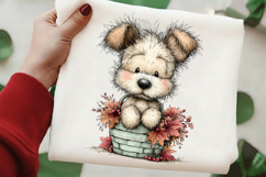 Whimsical Autumn Dogs Clipart Product Image 2