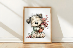 Whimsical Autumn Dogs Clipart Product Image 3