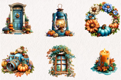 Whimsical Autumn Doors Clipart Bundle Product Image 2