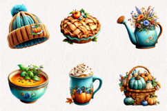 Whimsical Autumn Doors Clipart Bundle Product Image 6