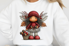 Whimsical Autumn Fairy Clipart Product Image 2