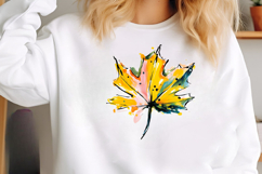 Whimsical Autumn Fall Leaves Clipart Product Image 2