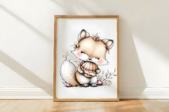 Whimsical Autumn Fox Clipart Product Image 3