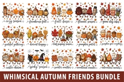 Whimsical Autumn Friends PNG Bundle Product Image 1