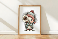 Whimsical Autumn Hedgehog Clipart Product Image 3