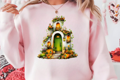 Whimsical Autumn House Clipart Product Image 5