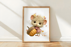 Whimsical Autumn Mouse Clipart Product Image 3