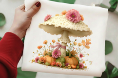 Whimsical Autumn Mushroom Clipart Product Image 2