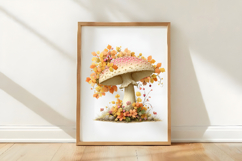 Whimsical Autumn Mushroom Clipart Product Image 3