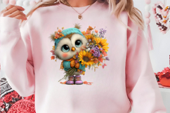 Whimsical Autumn Owl Clipart Product Image 6