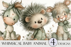 Whimsical Baby Animal PNG Product Image 1